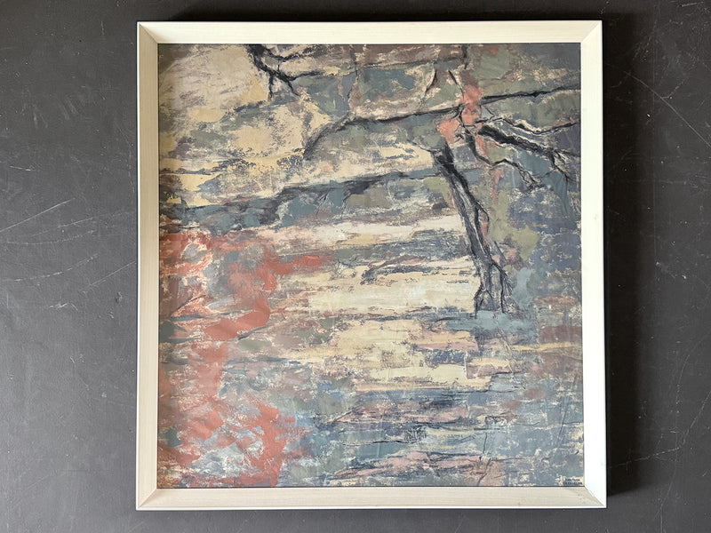 A 1950's Abstract Mixed Media Artwork by Jean-Pierre Villeneuve (13)