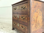 A Late 17th C French Marquetry Fruitwood Commode