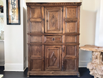 A 17th C Rustic Spanish Oak Cupboard