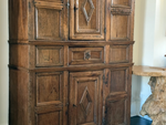 A 17th C Rustic Spanish Oak Cupboard