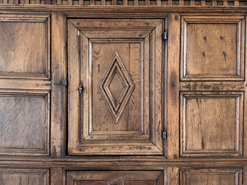 A 17th C Rustic Spanish Oak Cupboard