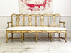 An 18th C Venetian Giltwood & Decorated Sofa