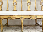 An 18th C Venetian Hand Painted Gilt Wood Sofa