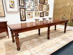 A Late 18th C Italian Six Leg Pine Dining Table