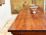 A Late 18th C Italian Six Leg Pine Dining Table