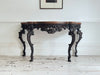 An 18th C Italian Rococo Console Table with Giallo Antico Top