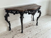 An 18th C Italian Rococo Console Table with Giallo Antico Top