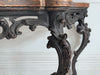 An 18th C Italian Rococo Console Table with Giallo Antico Top