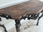 An 18th C Italian Rococo Console Table with Giallo Antico Top