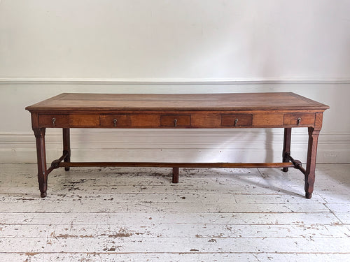 An 18th C Ten Drawer French Monastery Dining Table