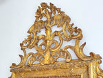 An 18th C Italian Piedmont Carved Giltwood Mirror