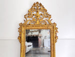 An 18th C Italian Piedmont Carved Giltwood Mirror