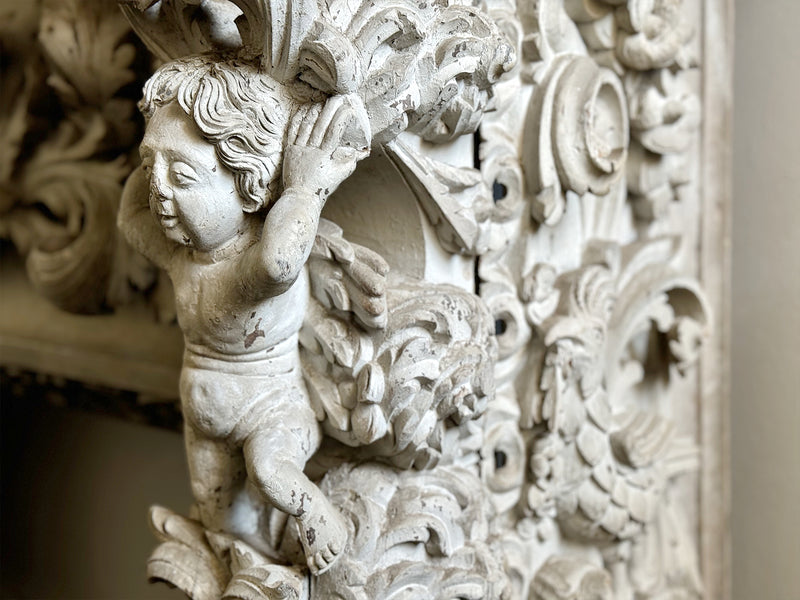 A Late 16th C/Early 17th C Carved Italian Fire Surround