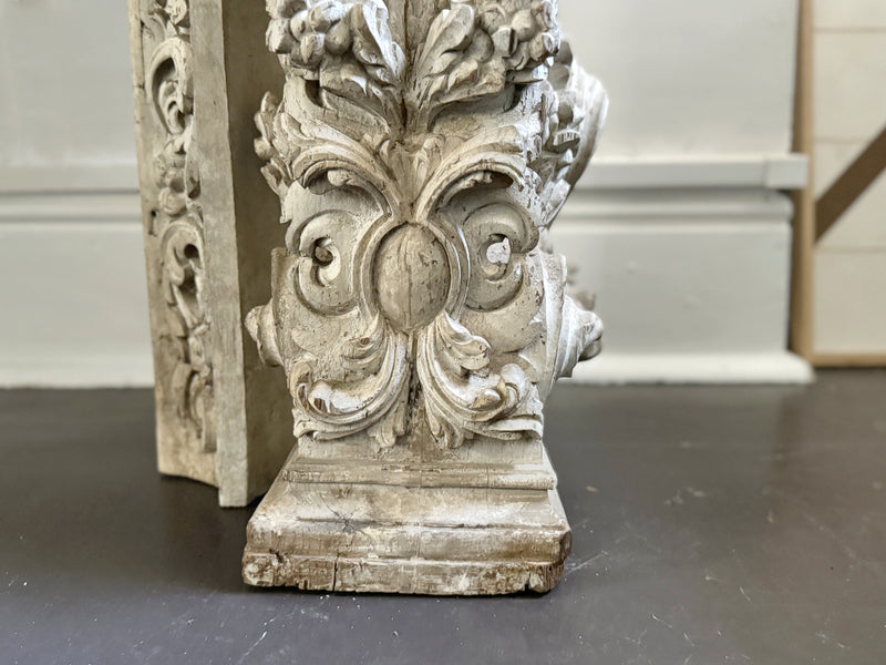 A Late 16th C/Early 17th C Carved Italian Fire Surround