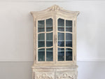 A 19th Century French Glazed & Carved Painted Vitrine