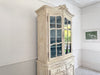 A Late 18th Early 19th Century French Glazed & Carved Painted Vitrine