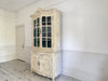 A Late 18th Early 19th Century French Glazed & Carved Painted Vitrine