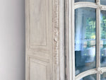 A Late 18th Early 19th Century French Glazed & Carved Painted Vitrine