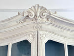 A 19th Century French Glazed & Carved Painted Vitrine