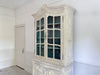 A Late 18th Early 19th Century French Glazed & Carved Painted Vitrine