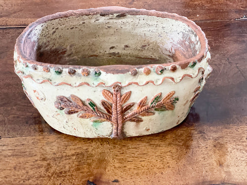 An 18th C French Decorative Ceramic Colander