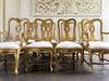 A Set of 18th Century Venetian Gilt Wood & Decorated Chairs