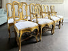 A Set of 18th Century Venetian Gilt Wood & Decorated Chairs