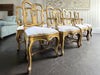 A Set of 18th Century Venetian Gilt Wood & Decorated Chairs