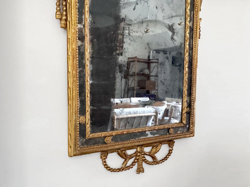 An Exceptional 18th C Piedmont Gilt Wood Italian Mirror