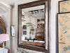 A Huge 18th C Silver Giltwood Italian Mirror
