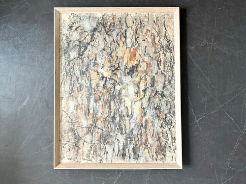 A 1950's Abstract Painting by Jean-Pierre Villeneuve