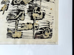 A 1950's French Abstract Artwork by I Thierrelin - Lithograph