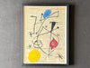 A 1950's French Abstract on Newspaper by Pierre Ferandi IV