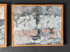 A Small 1950's Oil on Canvas Abstract Painting on Canvas by Jean-Pierre Villeneuve I