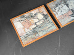 A Small 1950's Oil on Canvas Abstract Painting on Canvas by Jean-Pierre Villeneuve I