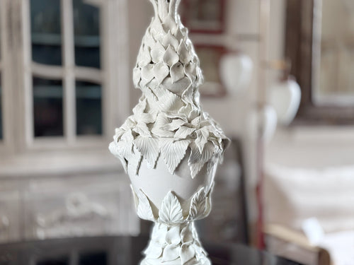 A 1950's Extra Large Casa Pupo White Ceramic Table Lamp