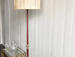 A 1950's Spanish Brass & Wood Floor Lamp