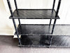 A 1950's French Black Faux Bamboo Etagere