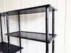 A 1950's French Black Faux Bamboo Etagere