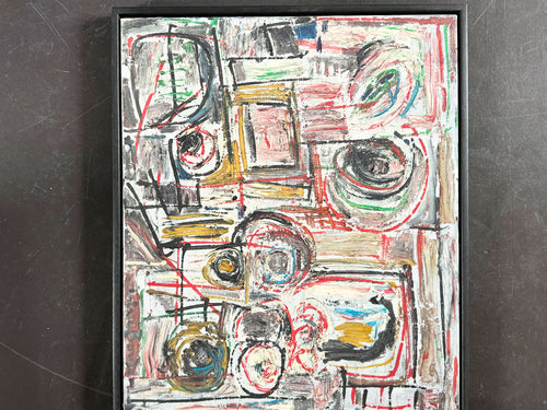 A 1960's Abstract Oil on Canvas by Patrick Boudon