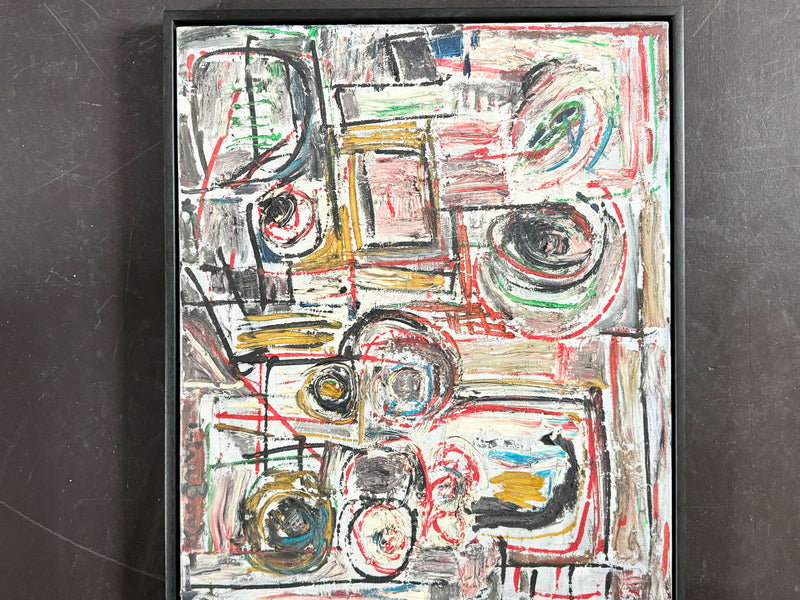 A 1960's Abstract Oil on Canvas by Patrick Boudon