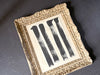 A Vintage Italian Abstract Black Acylric on Paper Artwork in Montparnasse Frame - Stripes