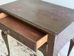 A 1920's Pierre Lottier Green Lacquered Low Boy Table
