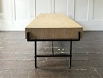 A Rare 1960's Shagreen Three Drawer Coffee Table on Metal Base