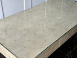 A Rare 1960's Shagreen Three Drawer Coffee Table on Metal Base