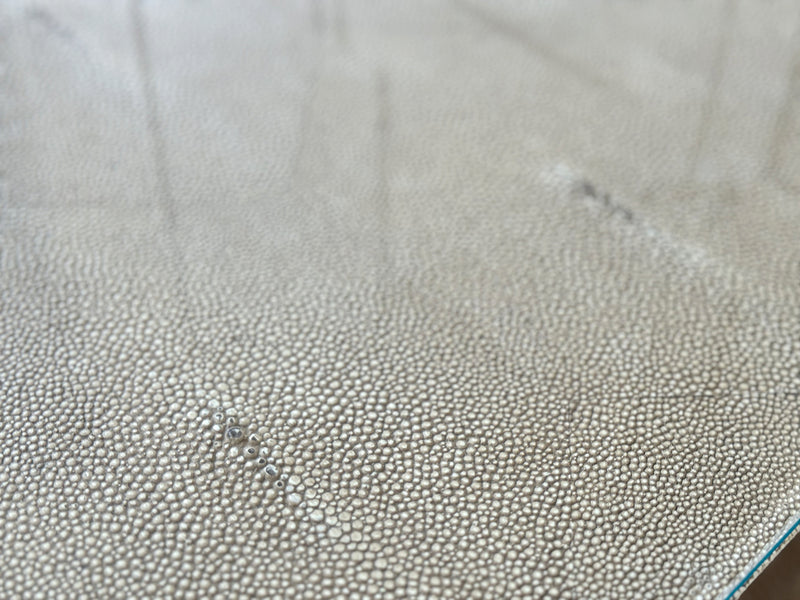 A Rare 1960's Shagreen Three Drawer Coffee Table on Metal Base