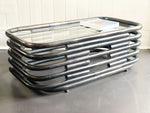 A 1970's Italian Bentwood Sculptural Coffee Table with Glass Top