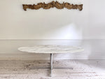 A Very Large Florence Knoll 1960's Oval Arabescato Marble Dining Table for Roche Bobois