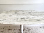 A Very Large Florence Knoll 1960's Oval Arabescato Marble Dining Table for Roche Bobois