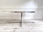 A Very Large Florence Knoll 1960's Oval Arabescato Marble Dining Table for Roche Bobois